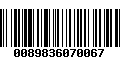 Código de Barras 0089836070067