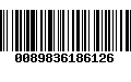 Código de Barras 0089836186126