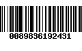 Código de Barras 0089836192431