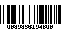 Código de Barras 0089836194800