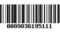 Código de Barras 0089836195111