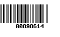 Código de Barras 00898614