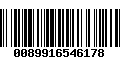 Código de Barras 0089916546178