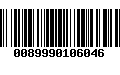 Código de Barras 0089990106046