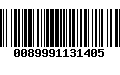 Código de Barras 0089991131405