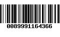 Código de Barras 0089991164366