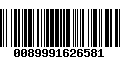 Código de Barras 0089991626581