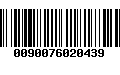 Código de Barras 0090076020439