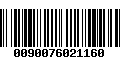 Código de Barras 0090076021160