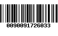 Código de Barras 0090091726033