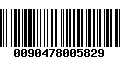 Código de Barras 0090478005829