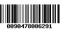 Código de Barras 0090478006291