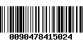 Código de Barras 0090478415024