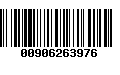 Código de Barras 00906263976