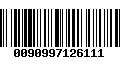 Código de Barras 0090997126111