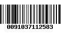 Código de Barras 0091037112583