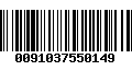 Código de Barras 0091037550149