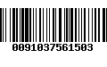 Código de Barras 0091037561503