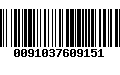 Código de Barras 0091037609151