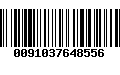 Código de Barras 0091037648556