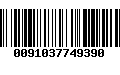 Código de Barras 0091037749390