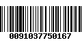 Código de Barras 0091037750167