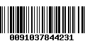 Código de Barras 0091037844231