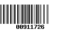 Código de Barras 00911726