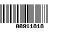 Código de Barras 00911818