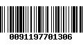 Código de Barras 0091197701306