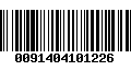 Código de Barras 0091404101226