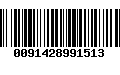 Código de Barras 0091428991513