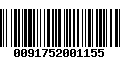 Código de Barras 0091752001155