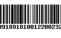 Código de Barras 00918918100122002321