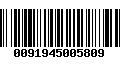 Código de Barras 0091945005809