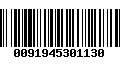 Código de Barras 0091945301130