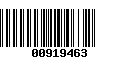 Código de Barras 00919463