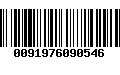 Código de Barras 0091976090546