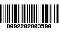 Código de Barras 0092202003590