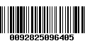 Código de Barras 0092825096405