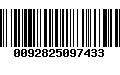 Código de Barras 0092825097433