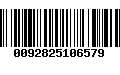 Código de Barras 0092825106579