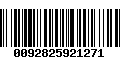 Código de Barras 0092825921271