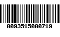 Código de Barras 0093515000719