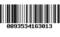 Código de Barras 0093534163013