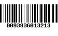 Código de Barras 0093936013213