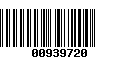 Código de Barras 00939720