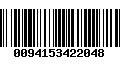 Código de Barras 0094153422048