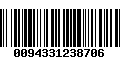 Código de Barras 0094331238706