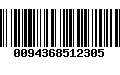 Código de Barras 0094368512305